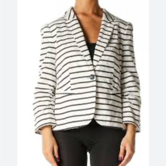 The Limited womens striped blazer size large - Picture 1 of 8